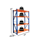 رفوف تخزين خفيفة التحمل 200x200x45cm