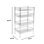 رفوف كروم سلة 180x90x45cm