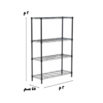 200x200x45cm ارفف شبك اسود