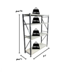 رفوف تخزين متوسطة التحمل 250x200x60cm